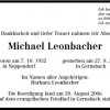 Leonbacher Michael 1932-2006 Todesanzeige